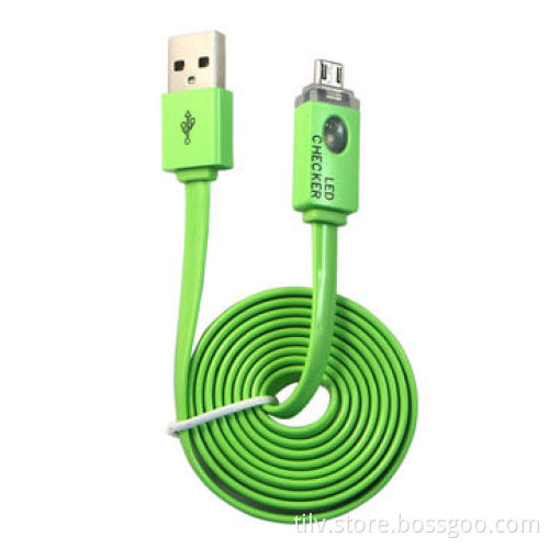 Beautiful style USB data and sync cable with light indicator